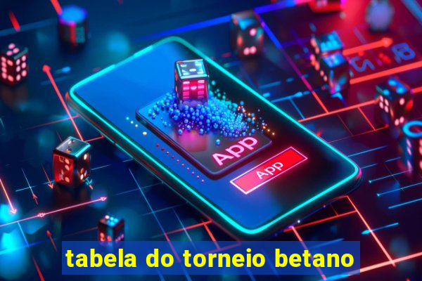 tabela do torneio betano